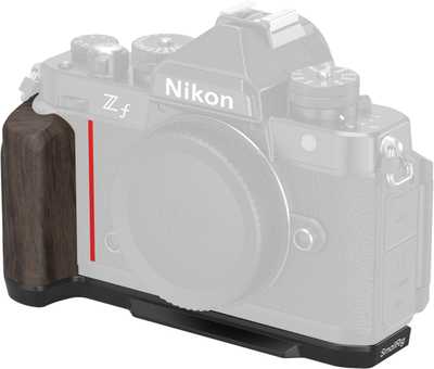 SmallRig  4801 L-Shape Mount Plate with Wooden Handle for Nikon Z f  | l plate