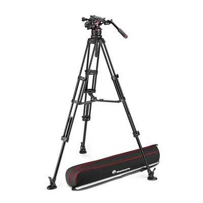 Manfrotto Nitrotech 612 & Alu Twin MS | Hliníkový video stativ | MVK612TWINMA