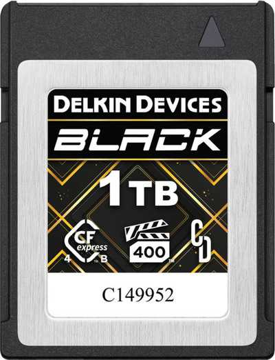 Delkin CFexpress 4.0 BLACK |  R3630/W3130 (VPG400) 1TB | CFexpress B karta