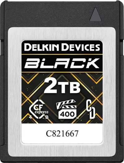Delkin CFexpress 4.0 BLACK |  R3700/W3220 (VPG400) 2TB | CFexpress B karta