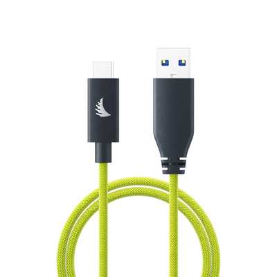 Angelbird USB-A to C 3.2 Solid Flex™ Cable Lime 32 cm