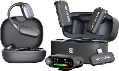Hollyland LARK MAX 2 Ultimate Combo with OWS Monitor Earphone + Camera RX + USB-C RX