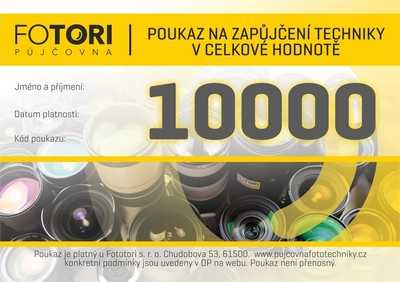 Poukaz na služby půjčovny | 10000,- Kč