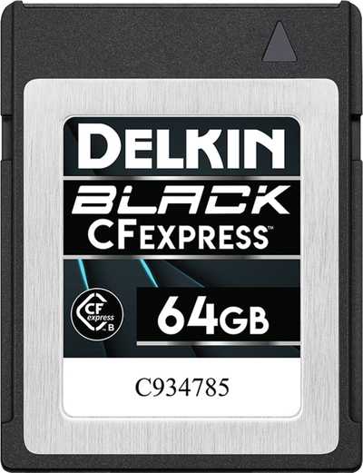 Delkin CFexpress BLACK R1685/W1680 64GB | CFexpress B karta