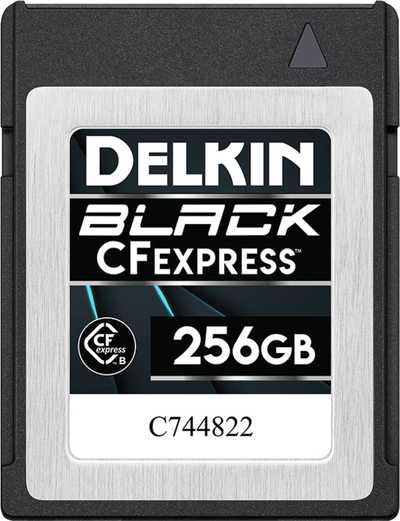 Delkin CFexpress BLACK R1645/W1400 256GB | CFexpress B karta
