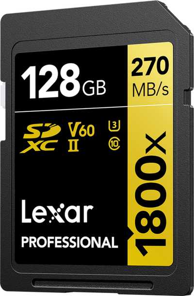Lexar Pro 1800x SDXC U3 (V60) UHS-II R270/W180 128GB | SD karta