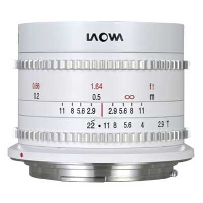 Laowa 9 mm T/2,9 Zero-D Cine pro Canon RF bílá