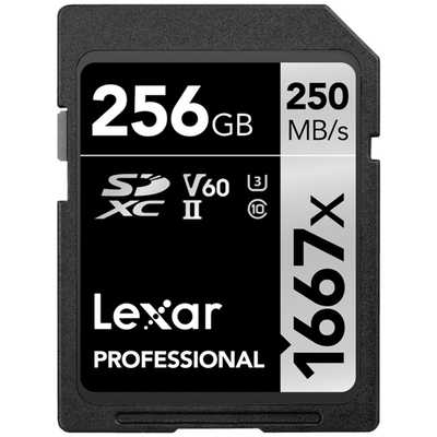 Lexar Pro 1667X SDXC UHS-II U3 256GB R250/W120